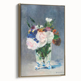 Impressionism Wall Art - Floral Bouquet in Crystal Vase - Manet's Flower Art Print