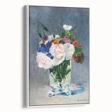 Impressionism Wall Art - Floral Bouquet in Crystal Vase - Manet's Flower Art Print