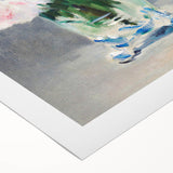 Impressionism Wall Art - Floral Bouquet in Crystal Vase - Manet's Flower Art Print