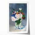 Impressionism Wall Art - Floral Bouquet in Crystal Vase - Manet's Flower Art Print