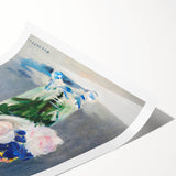 Impressionism Wall Art - Floral Bouquet in Crystal Vase - Manet's Flower Art Print