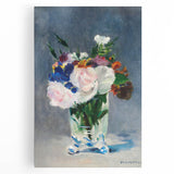 Impressionism Wall Art - Floral Bouquet in Crystal Vase - Manet's Flower Art Print