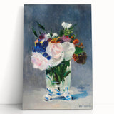 Impressionism Wall Art - Floral Bouquet in Crystal Vase - Manet's Flower Art Print