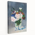 Impressionism Wall Art - Floral Bouquet in Crystal Vase - Manet's Flower Art Print