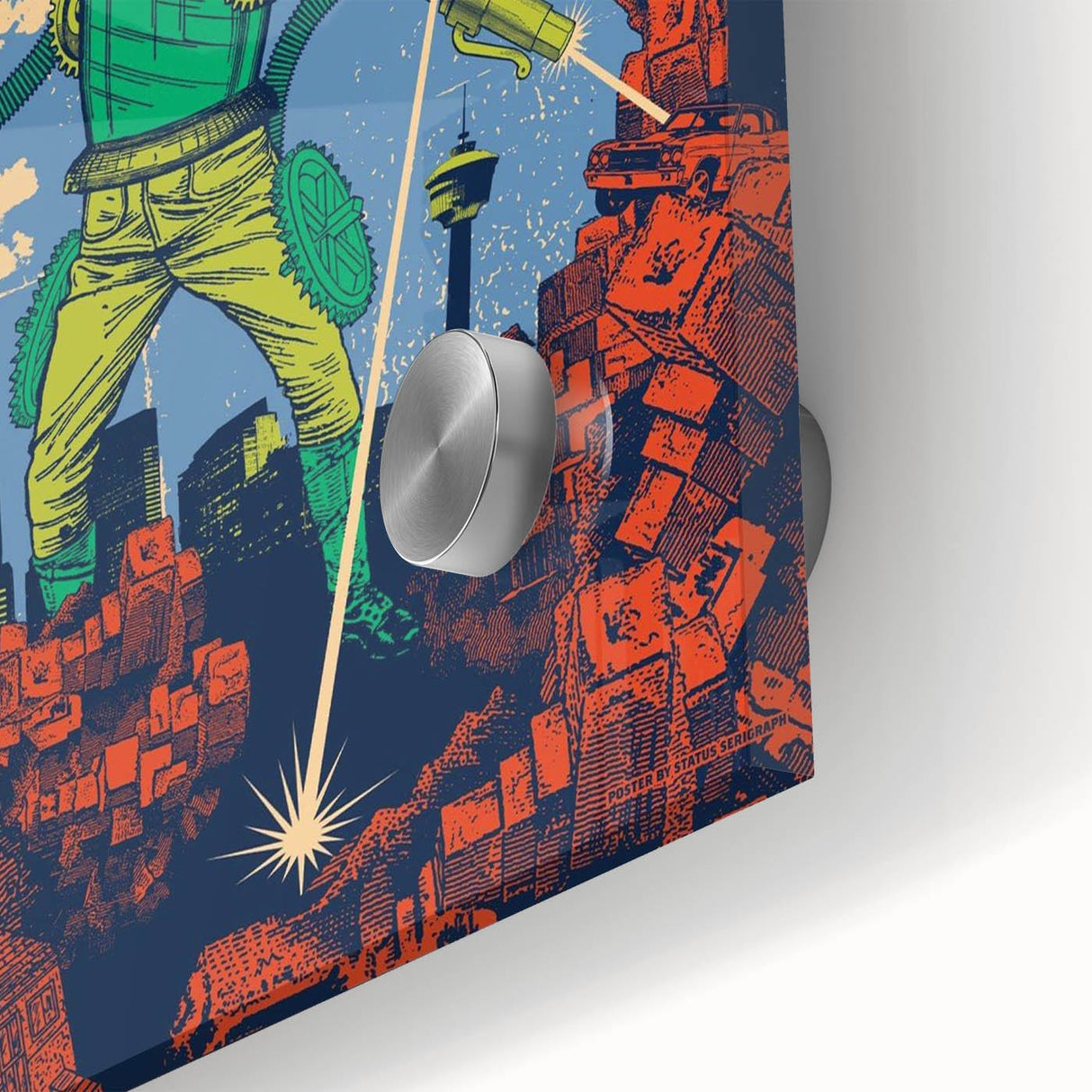 Foo Fighters Retro Wall Art - Vintage Sci-Fi Comic Poster