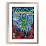 Foo Fighters Retro Wall Art - Vintage Sci-Fi Comic Poster