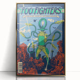 Foo Fighters Retro Wall Art - Vintage Sci-Fi Comic Poster