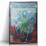 Foo Fighters Retro Wall Art - Vintage Sci-Fi Comic Poster