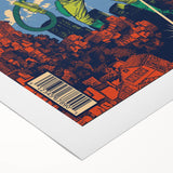 Foo Fighters Retro Wall Art - Vintage Sci-Fi Comic Poster