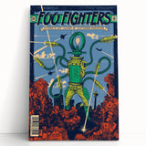 Foo Fighters Retro Wall Art - Vintage Sci-Fi Comic Poster