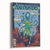 Foo Fighters Retro Wall Art - Vintage Sci-Fi Comic Poster