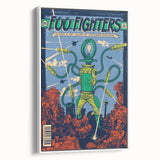 Foo Fighters Retro Wall Art - Vintage Sci-Fi Comic Poster