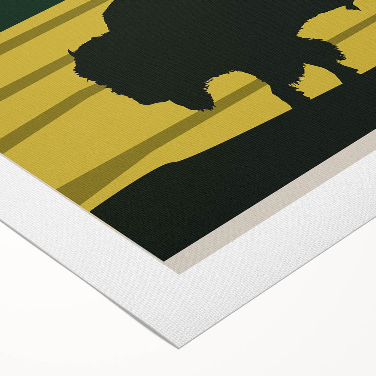 Vintage Yellowstone Bison Poster - Retro National Park Art