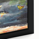 Realism Art Print of Fish and Butterflies - Nature’s Aquatic Harmony