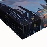 Whimsical Boys Room Wall Art - Cat in Starry Night for Kids Rooms