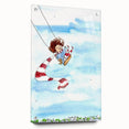Flying High Watercolor Print - Personalized Kids Art
