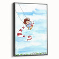 Flying High Watercolor Print - Personalized Kids Art