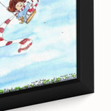 Flying High Watercolor Print - Personalized Kids Art