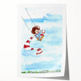 Flying High Watercolor Print - Personalized Kids Art