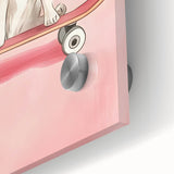 Framed Baby Art Prints – Puppy on Skateboard Nursery Wall Art