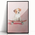 Framed Baby Art Prints – Puppy on Skateboard Nursery Wall Art