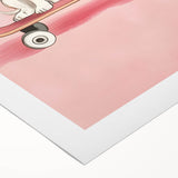 Framed Baby Art Prints – Puppy on Skateboard Nursery Wall Art