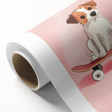 Framed Baby Art Prints – Puppy on Skateboard Nursery Wall Art