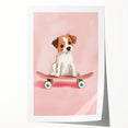Framed Baby Art Prints – Puppy on Skateboard Nursery Wall Art