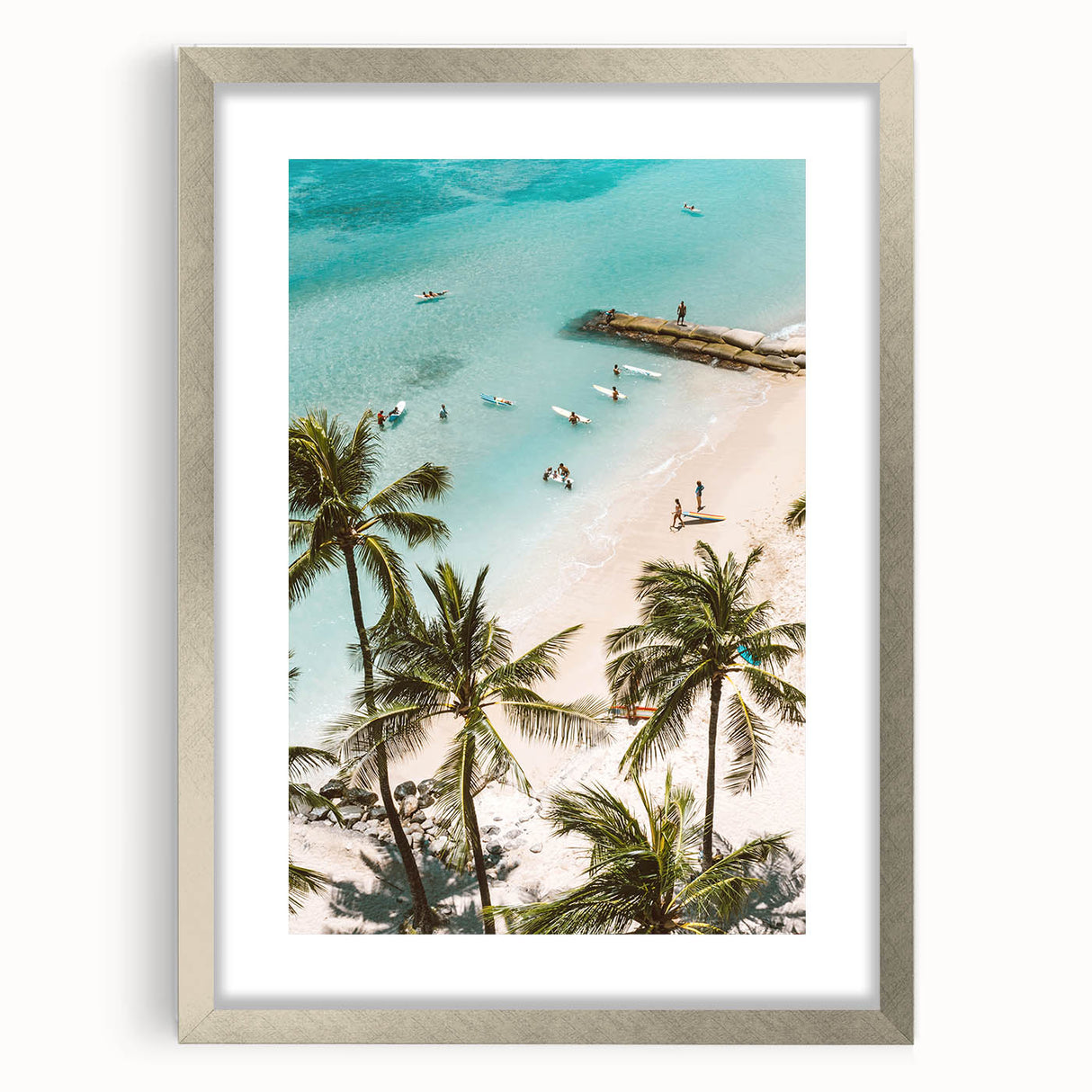 Textured abstract art print in vibrant orange and yellow tones on a framed canvas, ideal for bedroom art.
