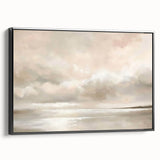 Framed abstract landscape wall art with a black frame, showcasing vibrant colors and intricate patterns, perfect for modern home decor and enhancing interior aesthetics.