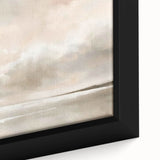 Close-up of a framed abstract landscape wall art piece showcasing vibrant colors and intricate textures, perfect for modern home decor or office environments.