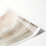 Abstract landscape wall art print showcasing vibrant colors and fluid shapes, rolled and ready for framing, ideal for modern home decor.