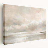 Abstract landscape wall art on stretched canvas, showcasing vibrant colors and dynamic shapes, displayed in a side view to highlight the canvas depth and texture. Perfect for modern home decor.