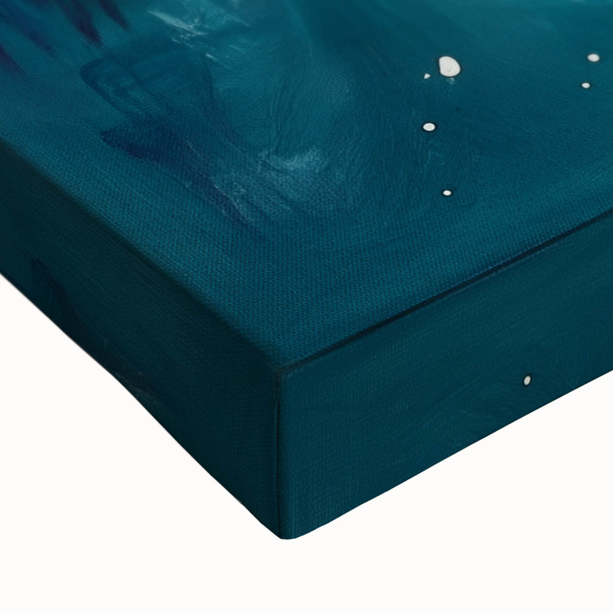 Contemporary Fluid Art – Teal and Violet Swirl with Abstract Energy