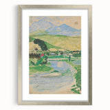 Expressionist Landscape Art on Canvas - Modern Expressionism Wall Decor