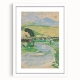 Expressionist Landscape Art on Canvas - Modern Expressionism Wall Decor