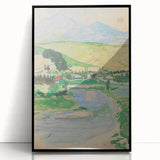 Expressionist Landscape Art on Canvas - Modern Expressionism Wall Decor