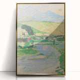 Expressionist Landscape Art on Canvas - Modern Expressionism Wall Decor
