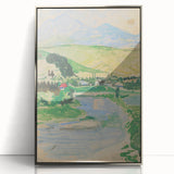 Expressionist Landscape Art on Canvas - Modern Expressionism Wall Decor