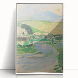 Expressionist Landscape Art on Canvas - Modern Expressionism Wall Decor