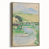 Expressionist Landscape Art on Canvas - Modern Expressionism Wall Decor