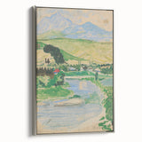 Expressionist Landscape Art on Canvas - Modern Expressionism Wall Decor