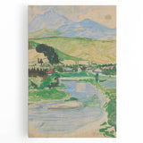 Expressionist Landscape Art on Canvas - Modern Expressionism Wall Decor