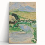 Expressionist Landscape Art on Canvas - Modern Expressionism Wall Decor