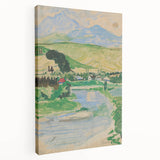 Expressionist Landscape Art on Canvas - Modern Expressionism Wall Decor