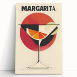 Large black and white stretched canvas with a minimalist food and drink design, ideal for kitchen wall art.