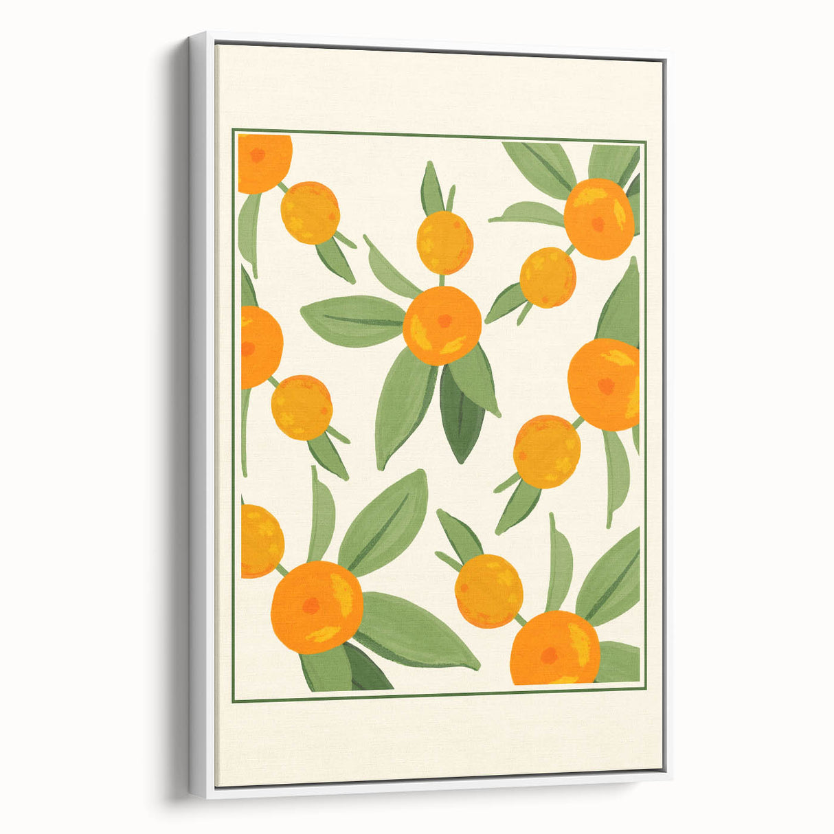 Vintage poster art featuring an assortment of colorful fruits on a large framed canvas, ideal for living room decor.