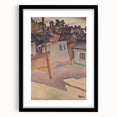 Modern Wall Art - Scenic Village Landscape - Unique Gypsy Camp Print