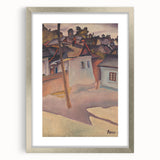 Modern Wall Art - Scenic Village Landscape - Unique Gypsy Camp Print