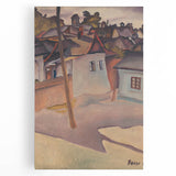 Modern Wall Art - Scenic Village Landscape - Unique Gypsy Camp Print